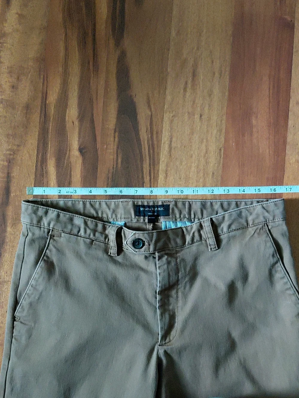 ​Banana Republic Aiden Chino Pants Brown Classic Straight Fit 33 X 30